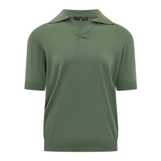 FILIPPO DE LAURENTIIS Polo Shirts, male, Green, Size: 3XL Short Sleeve Polo