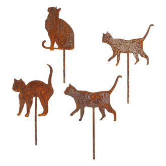OEM Decoraciones Para Exteriores, Estacas Para Jard&iacute;n, Adornos Para El Patio - 4 Gatos