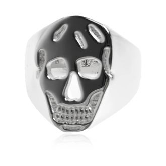 Alexander McQueen Skull Signet Ring - Heren - Ringen - Grijs - 56 MM - Accessoires