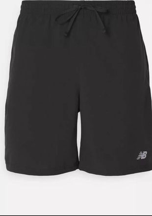 New Balance Mens Impact Run 7 Inch Running Shorts In Black