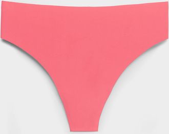 Miiyu Womens Stretch laser-cut high-waist thong Recycled nylon