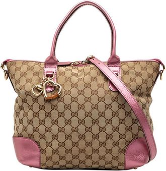 Gucci Pre-owned Gucci GG Canvas Heart Bit Satchel Ladies 269957.520981
