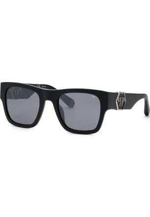 Philipp Plein Mens SPP042M54703X SPP042M 54 703X Sunglasses - Black - One Size