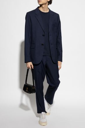 Ami T-shirt With Logo, Mens, Navy Blue