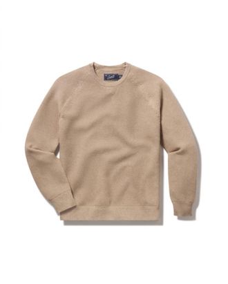Grayers Mens Ernest Cotton Cashmere Crew Sweater In Oatmeal