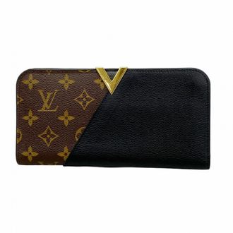 Louis Vuitton Noir Long Wallet (Bi-Fold) (Pre-Owned)