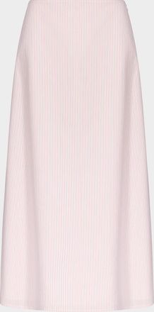TWP Striped Cotton A-Line Skirt
