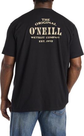 O'Neill Big & Tall Wedges Graphic Tee in Black at Nordstrom, Size 4X Big