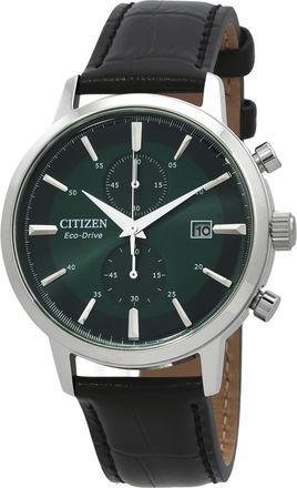 Citizen Core Collection Chronograph Quartz Green Dial Mens Watch CA7069-24X