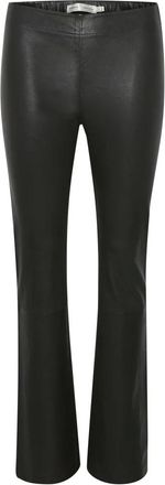Inwear Leather Trousers, female, Black, 2XL, Black Ceadariw Long Trousers