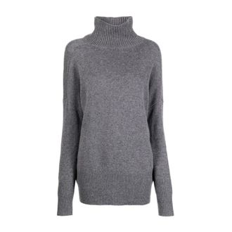 Lisa Yang Coltrui Sweater - Dames - Cashmere truien - Grijs - S - Kasjmier - Truien & Vesten