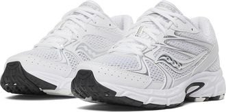 Saucony Originals Ride Millennium Womens Shoes White/Silver : 5.5 B - Medium, Leather