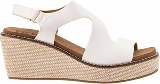 Corkys Footwear Womens Steppin Out Wedge Sandal In White
