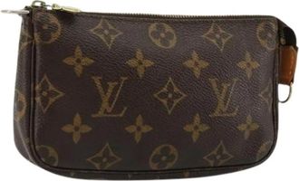 Louis Vuitton Pre-owned Mini Bags, female, Brown, Size: ONE SIZE Pre-owned Mini Pouch