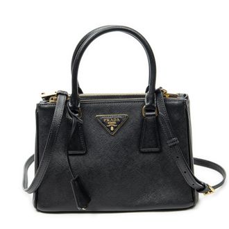 Prada Small Galleria Double Zip Tote schoudertas