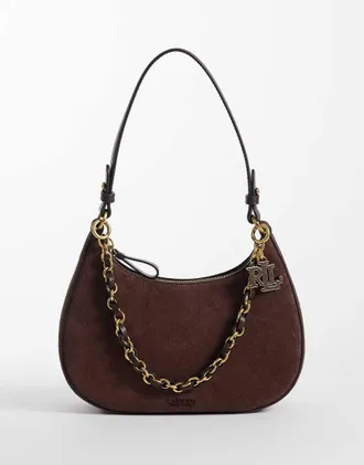 Ralph Lauren Marcy - Borsa da spalla marrone