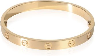 Cartier Pre-Owned Cartier Yellow Gold Brushed Finished Love Bracelet