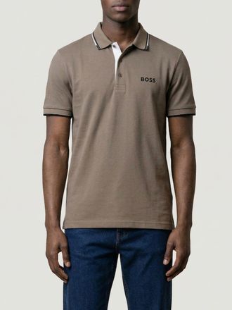 HUGO BOSS Polo in cotone con logo Boss