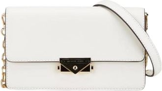 Michael Kors Pre-owned Cross Body Bags, female, White, Size: ONE SIZE Pre-owned Leather Cross Body Bag