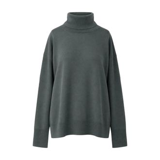 Gran Sasso Jersey de cuello alto - Knitwear - Mujer - Gris - 3XL
