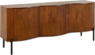 Global Interiors Massivholz Design Sideboard Grandeur mit 3D-Effekt