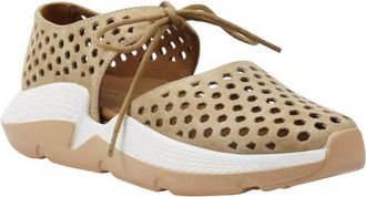 L'Amour Des Pieds Womens Himar Kid Suede Sneaker In Cognac