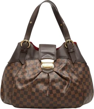Louis Vuitton Brown Pvc Leather Handbag Tote Bag (Pre-Owned)