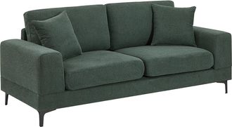 Vente-Unique Sof&aacute; de 2 plazas en tela texturizada verde JAMOLO