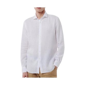 Xacus Linnen Overhemd Tailor Fit Knoopsluiting - Heren - Casual Overhemden - Wit - 2XL - Linnen - Overhemden