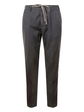 Myths drawstring-waistband wool trousers - men - Wool - 48 - Grey