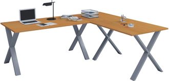 ebuy24 Vcm Vcm Escritorio De Madera Escritorio De Esquina Llano 190x190 L Forma Izquierda O Derecha Panel De Mesa De Trabajo 50 Cm De Profundidad Muebles De 
