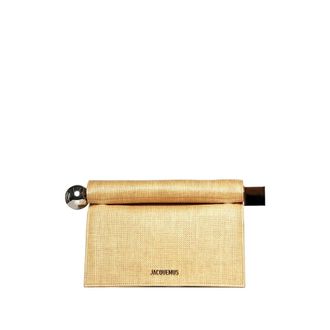 Jacquemus La Pochette Rond Carre - female - Jacquemus - Clutches - Beige - ONE SIZE - Bags