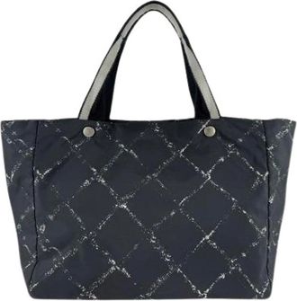 Chanel Pre-owned Tote Bags, female, Black, Size: ONE SIZE Pre-owned Fabric Tote Bag