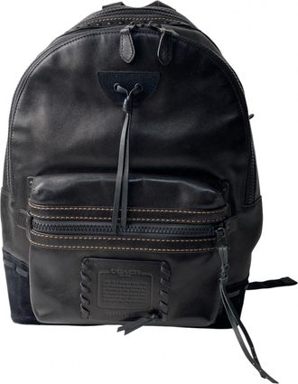 Coach Black Leather Backpack (Pre-Owned)