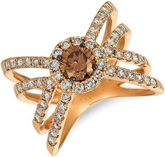 Le Vian Chocolate Center Gladiator 14K Rose Gold 1.82 Ct. Tw. Diamond Ring