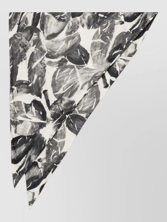 Alysi lightweight scarf abstract pattern monochrome design