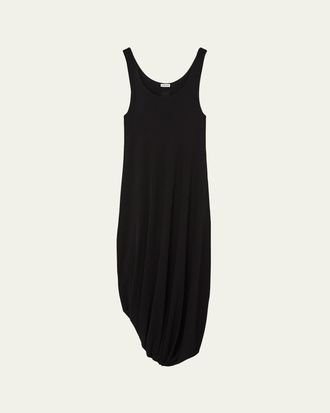 Loewe Asymmetric Draped Midi Tank Dress