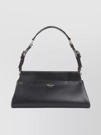 Prada encha&icirc;n&eacute; medium leather shoulder bag