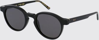 Retro Superfuture Occhiali da sole in acetato nero con forma arrotondata