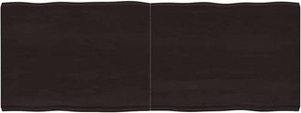 vidaXL Piano Tavolo Marrone Scuro 160x60x(2-6) cm Rovere Non Trattato - Vidaxl