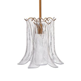 Ballard Designs Meyers Glass Pendant - Clear - Ballard Designs