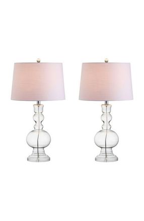 Jonathan Y Designs Genie 28.5 Glass LED Table Lamp in Clear at Nordstrom