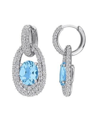 Rina Limor Silver 8.11 ct. tw. Topaz Earrings