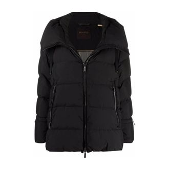 Moorer Down Jassen - Dames - Winterjassen - Zwart - M - Polyester - Jassen
