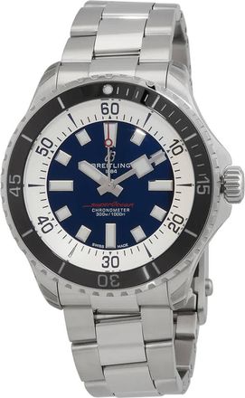 Breitling Superocean 44mm Automatic Chronometer Blue Dial Watch A17376211C1A1
