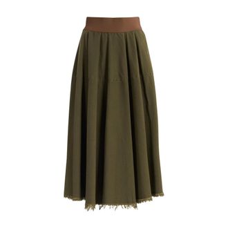 Nine In The Morning Midi Skirts, female, Green, Size: W29 Eugenia Skirt Olivia