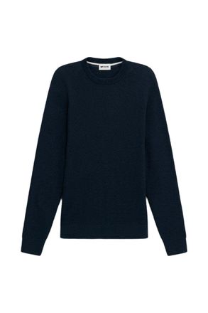 Gas Strickpullover GAS Gas Pullover Adyn Round Neck, Herren, Gr. XL, blau, Obermaterial: 100% Baumwolle CO., Pullover Strickpullover