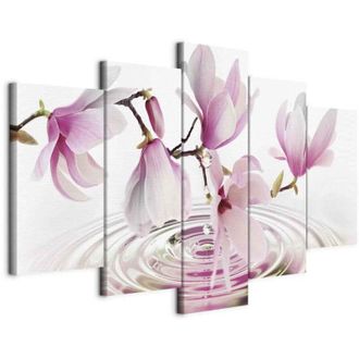 OEM Imagen - Magnolias Junto Al Agua (5 Piezas) Rosa Ancho