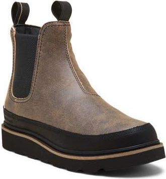 Sorel Slabtown 62 Waterproof Chelsea Boot in Canoe/Black at Nordstrom Rack, Size 8