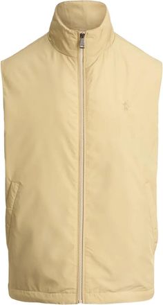 Polo Ralph Lauren zip-up mock-neck gilet - men - Recycled Polyester/Recycled Polyester/Polyester - S - Neutrals